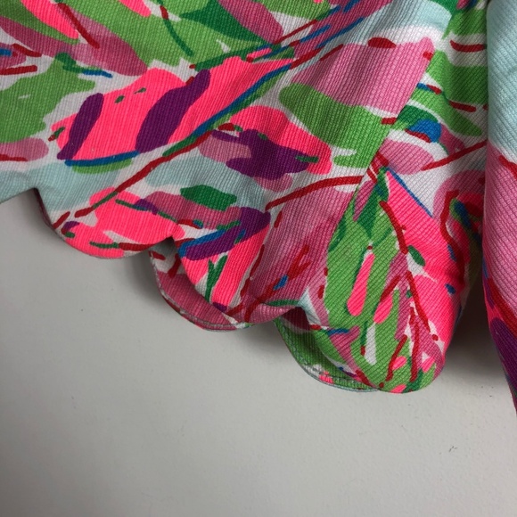 Lilly Pulitzer Butercup Shorts Scallop Hem Pink - Picture 3 of 5